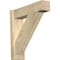 Ekena Millwork Traditional Block Rough Sawn Outlooker, Douglas Fir, 6"W x 22"D x 22"H OUT06X22X22TRA05RDF - alternate 1